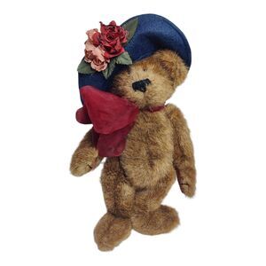 Boyds Bears 14in AUNT YVONNE DUBEARY Fabric Teddy Bear‎ Jointed 918450 Vtg Plush